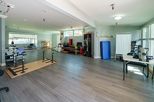 The rehab gym at the Ojai Health and Rehab facility